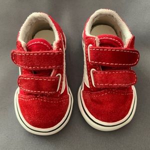 Vans Baby Shoes Size 3.0 Toddler  Red